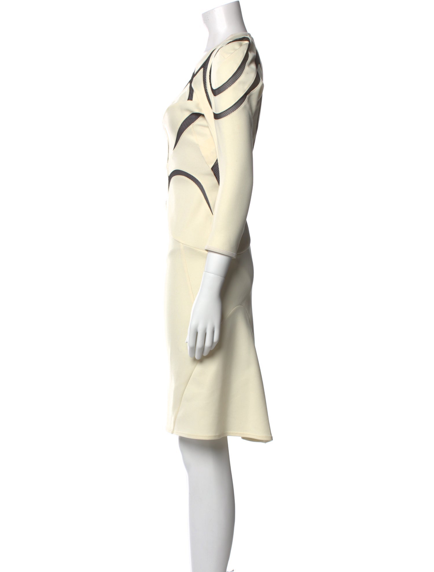 Junya Watanabe Comme des Garçons Bateau Neckline Knee-Length Dress
