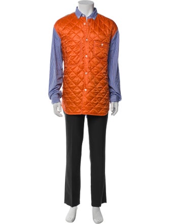 Junya Watanabe Comme des Garçons Colorblock Pattern Overcoat