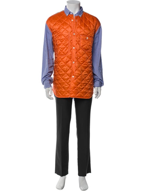 Junya Watanabe Comme des Garçons Colorblock Pattern Overcoat