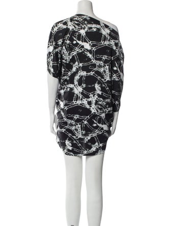 Junya Watanabe Comme des Garçons Printed One-Shoulder Tunic