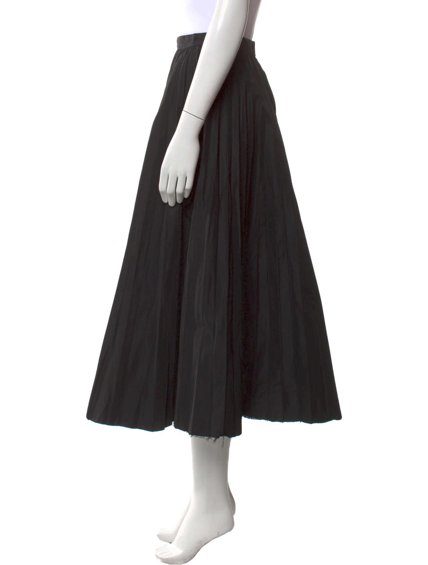 Junya Watanabe Comme des Garçons Pleated Accents Midi Length Skirt