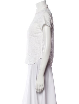 Junya Watanabe Comme des Garçons Late 2000's - Early 2010's Short Sleeve Button-Up Top