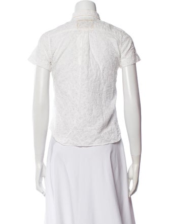 Junya Watanabe Comme des Garçons Late 2000's - Early 2010's Short Sleeve Button-Up Top