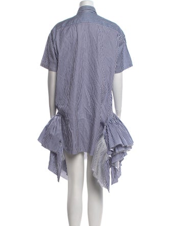Junya Watanabe Comme des Garçons Striped Knee-Length Dress