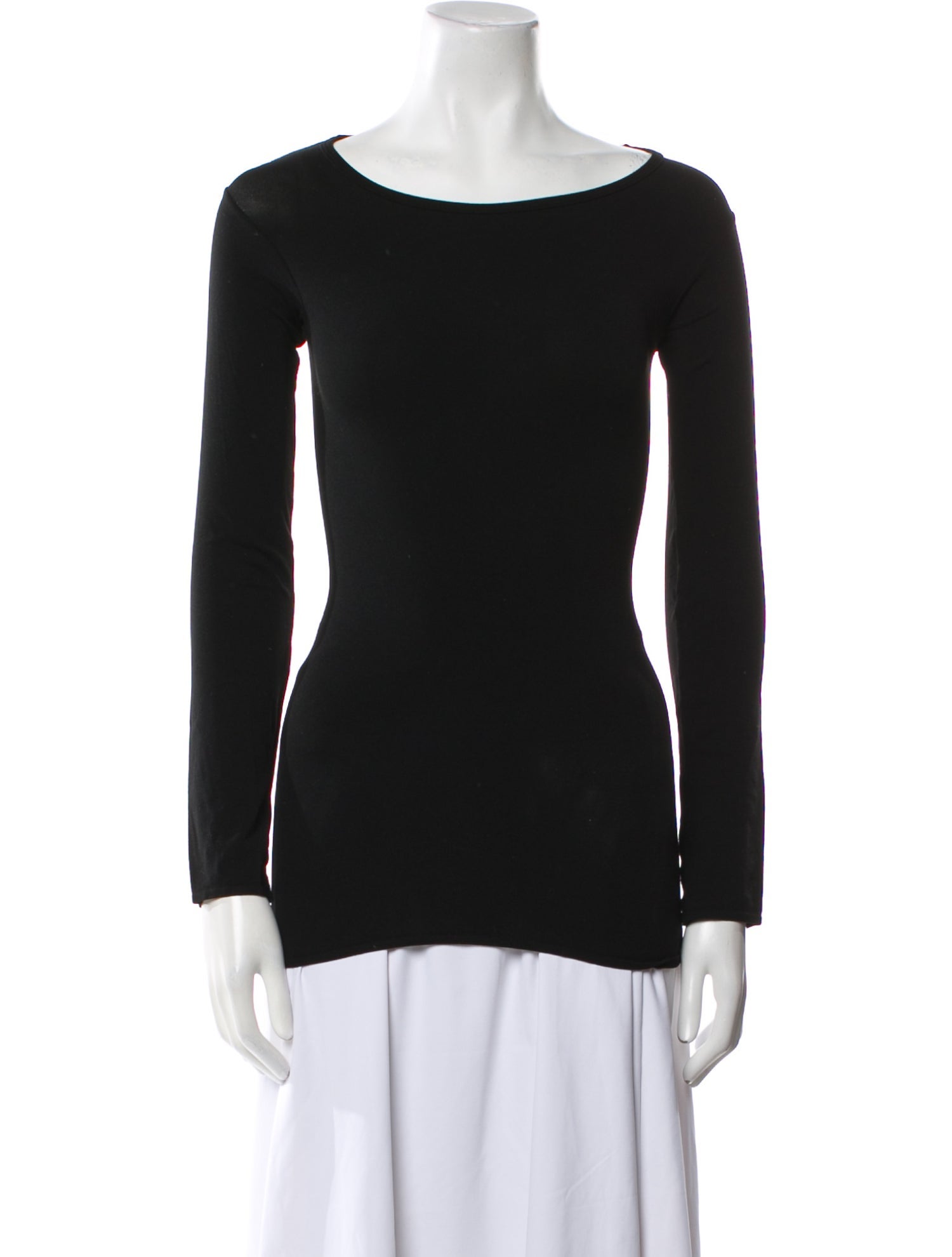 Junya Watanabe Comme des Garçons Bateau Neckline Long Sleeve Top