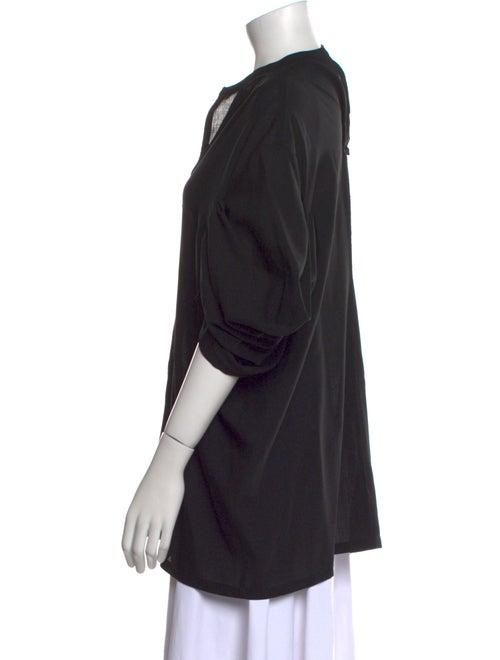 Junya Watanabe Comme des Garçons Wool V-Neck Blouse