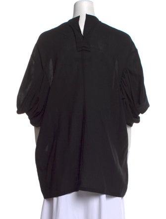 Junya Watanabe Comme des Garçons Wool V-Neck Blouse