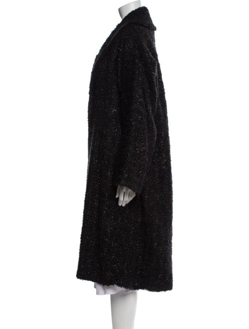 Junya Watanabe Comme des Garçons Mohair Tweed Pattern Faux Fur Coat