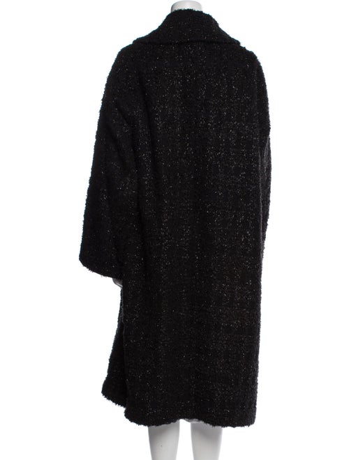 Junya Watanabe Comme des Garçons Mohair Tweed Pattern Faux Fur Coat