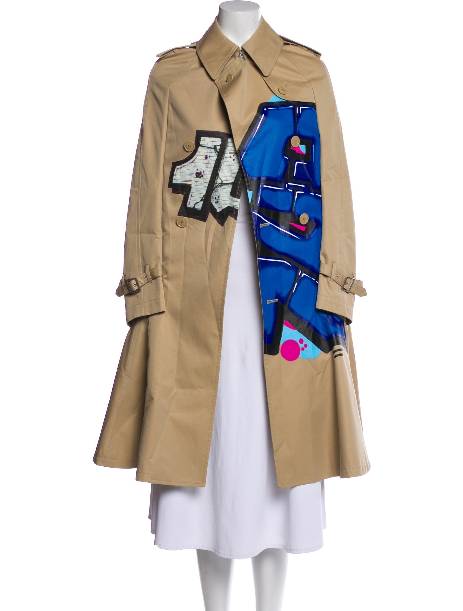Junya Watanabe Comme des Garçons x 1UP Floral Print Trench Coat w/ Tags