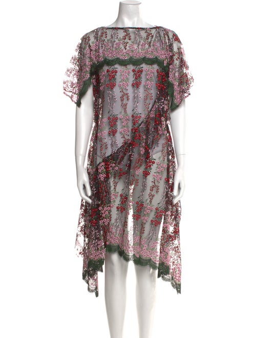 Junya Watanabe Comme des Garçons Floral Print Long Dress