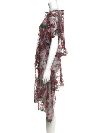 Junya Watanabe Comme des Garçons Floral Print Long Dress