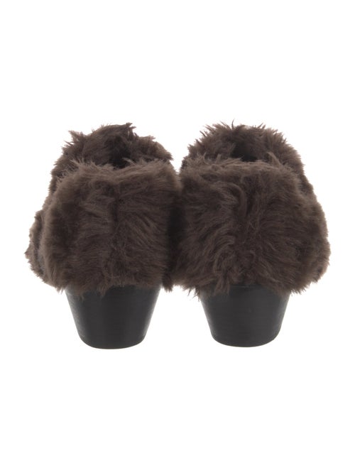 Junya Watanabe Comme des Garçons Shearling Fur Trim Mules