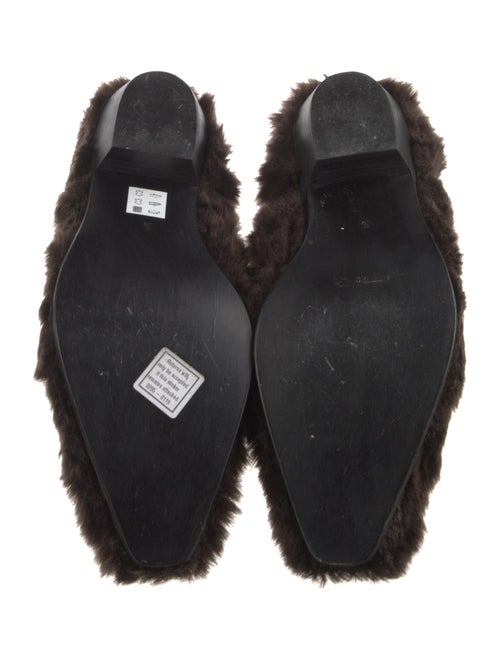 Junya Watanabe Comme des Garçons Shearling Fur Trim Mules