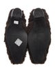 Junya Watanabe Comme des Garçons Shearling Fur Trim Mules