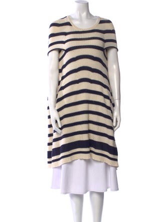Junya Watanabe Comme des Garçons Striped Scoop Neck Sweater