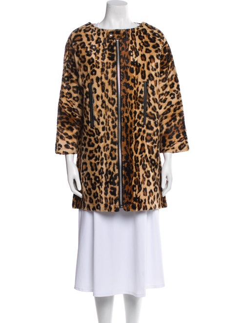 Junya Watanabe Comme des Garçons Animal Print Faux Fur Coat