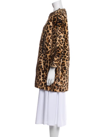 Junya Watanabe Comme des Garçons Animal Print Faux Fur Coat