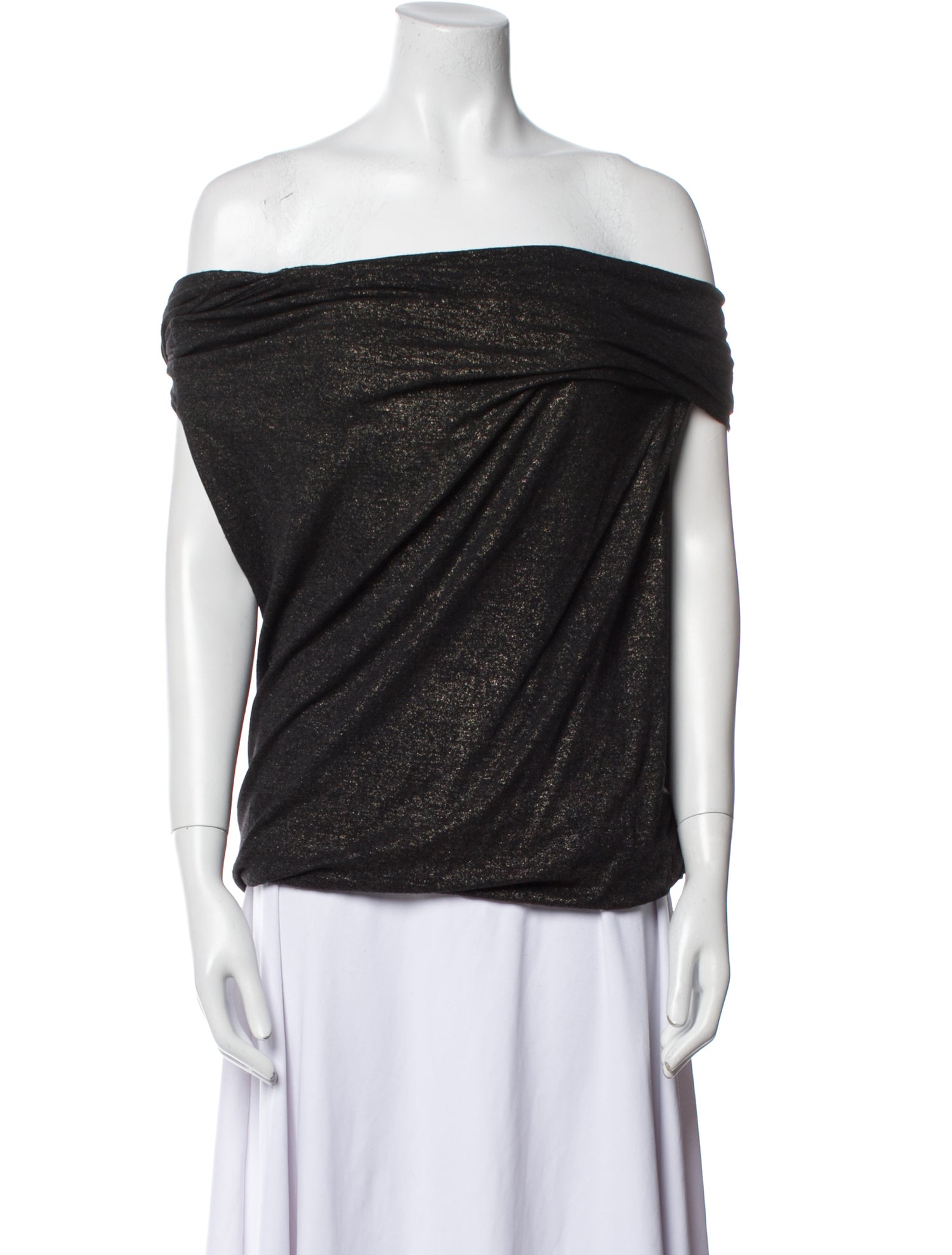 Junya Watanabe Comme des Garçons Wool Off-The-Shoulder Top