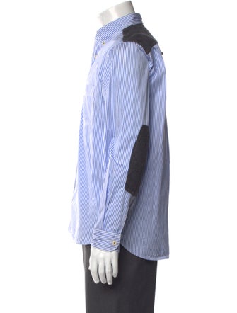 Junya Watanabe Comme des Garçons Striped Long Sleeve Dress Shirt