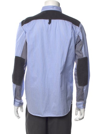 Junya Watanabe Comme des Garçons Striped Long Sleeve Dress Shirt