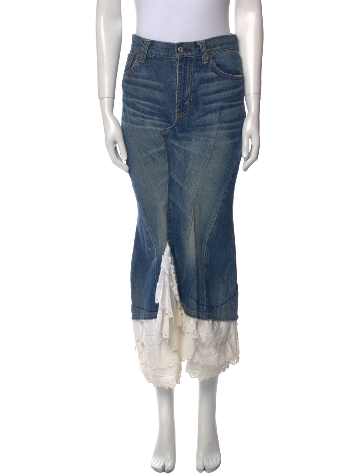 Junya Watanabe Comme des Garçons Vintage Midi Length Skirt