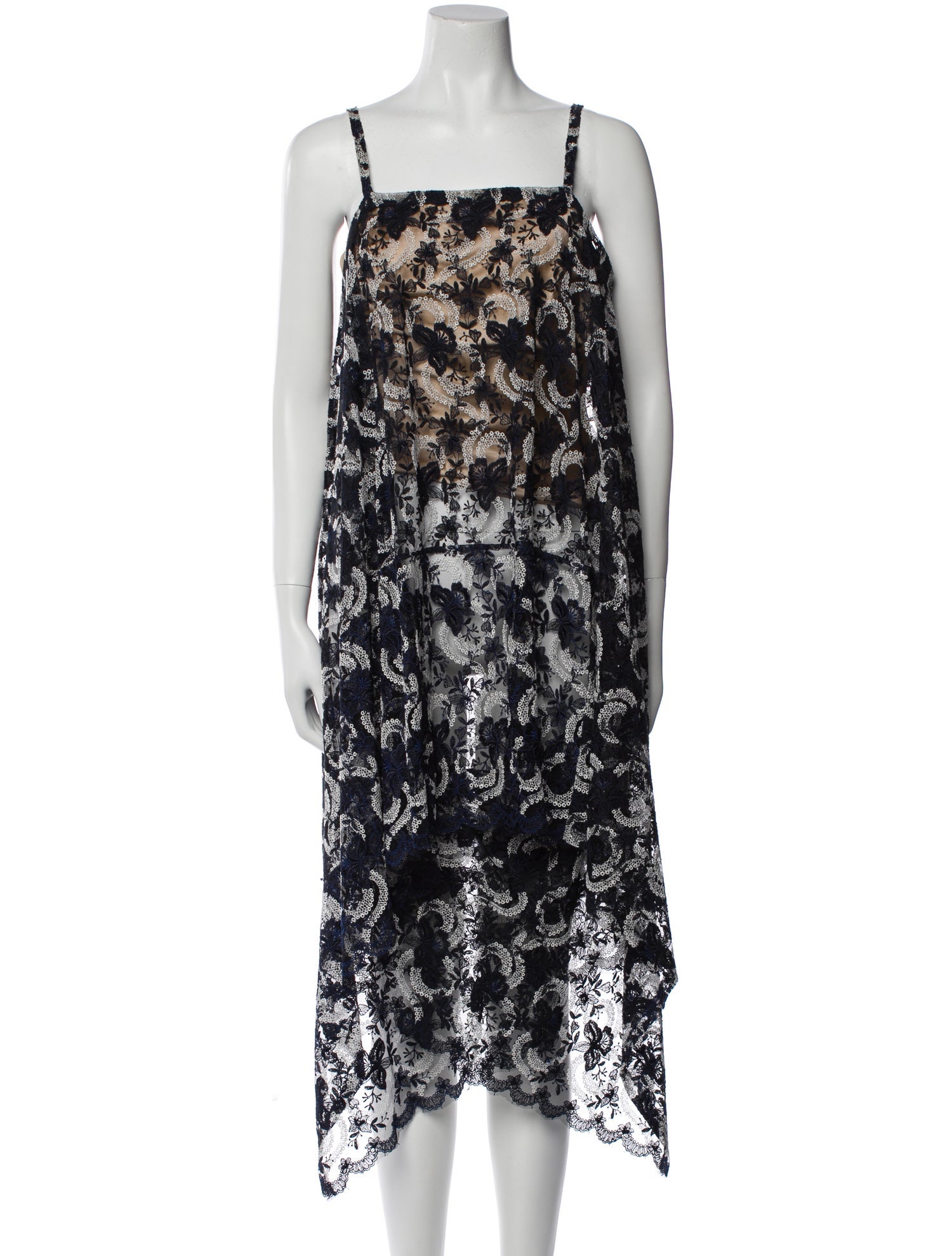 Junya Watanabe Comme des Garçons Printed Square Neckline Jumpsuit