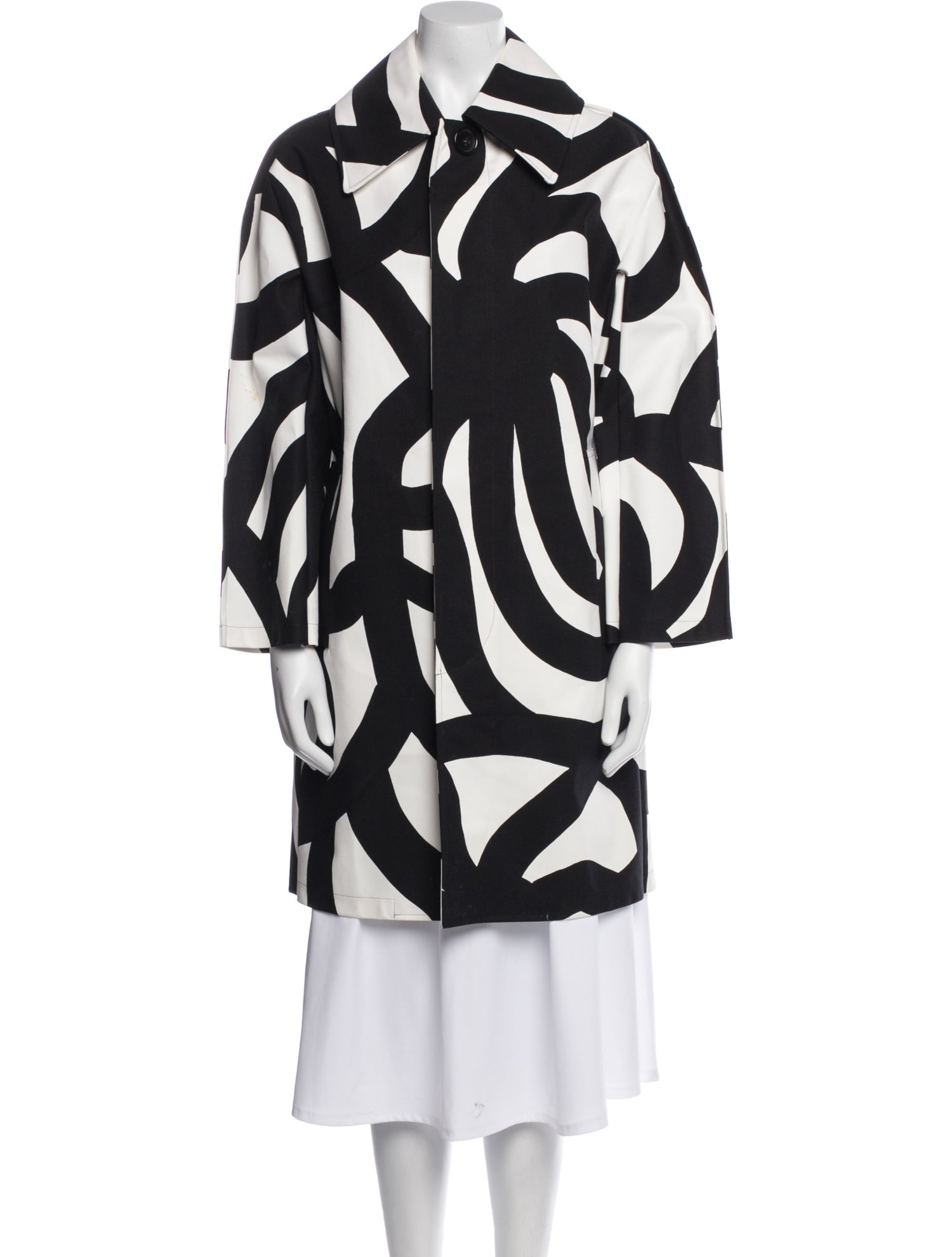 Junya Watanabe Comme de Garcons x marimekko 2018 Printed Trench Coat