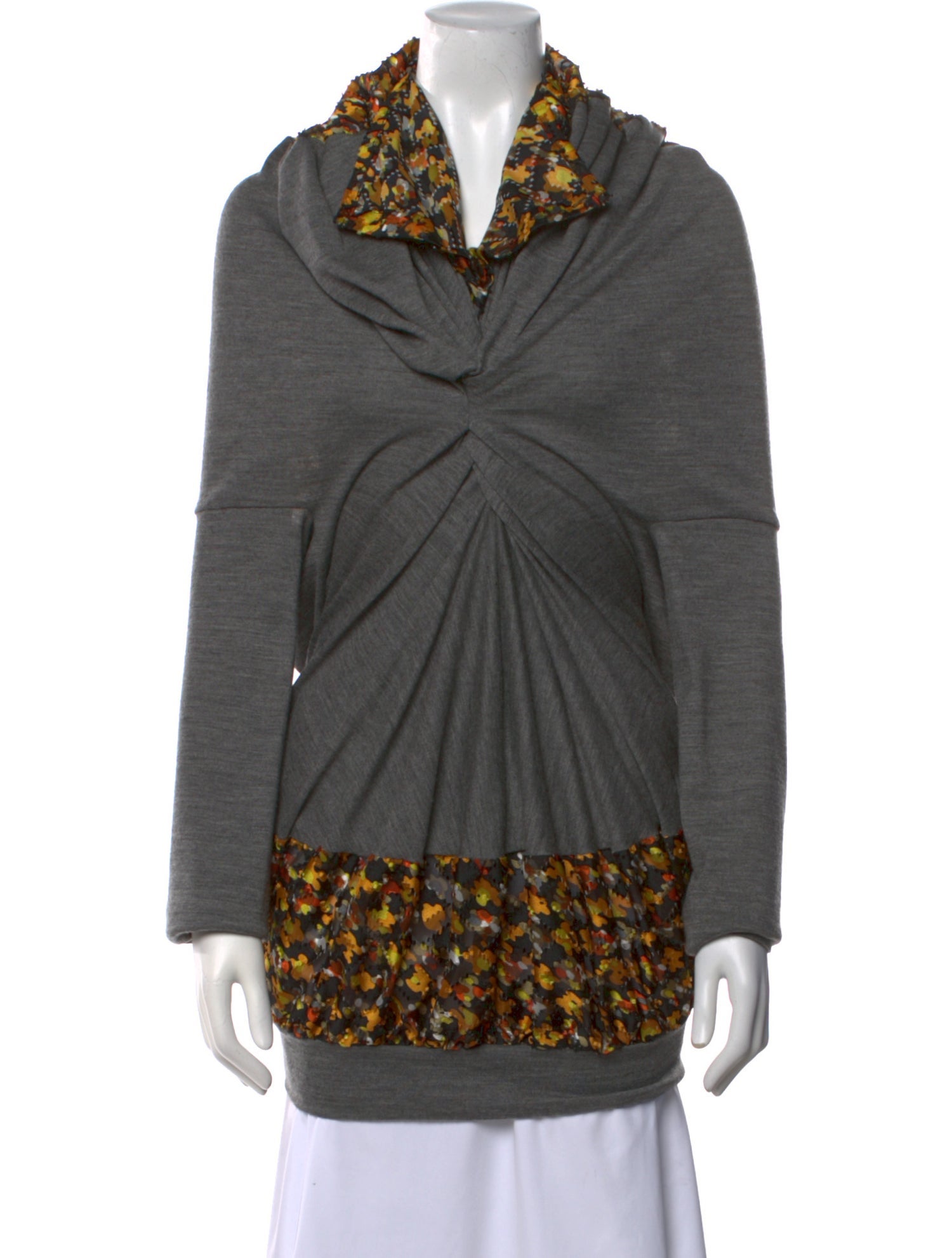 Junya Watanabe Comme des Garçons Cowl Neck Long Sleeve Sweatshirt