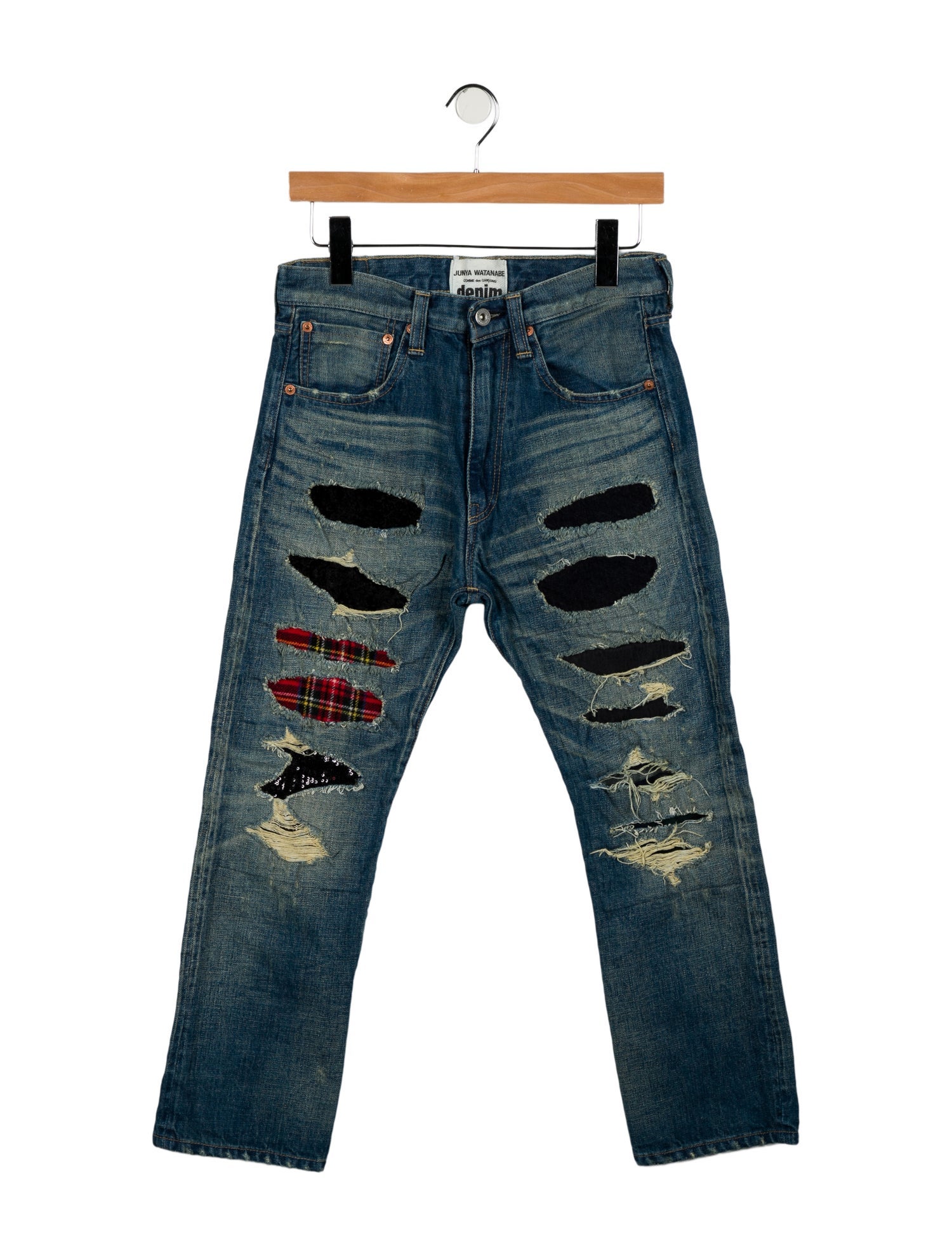 Junya Watanabe Comme des Garçons Mid-Rise Straight Leg Jeans
