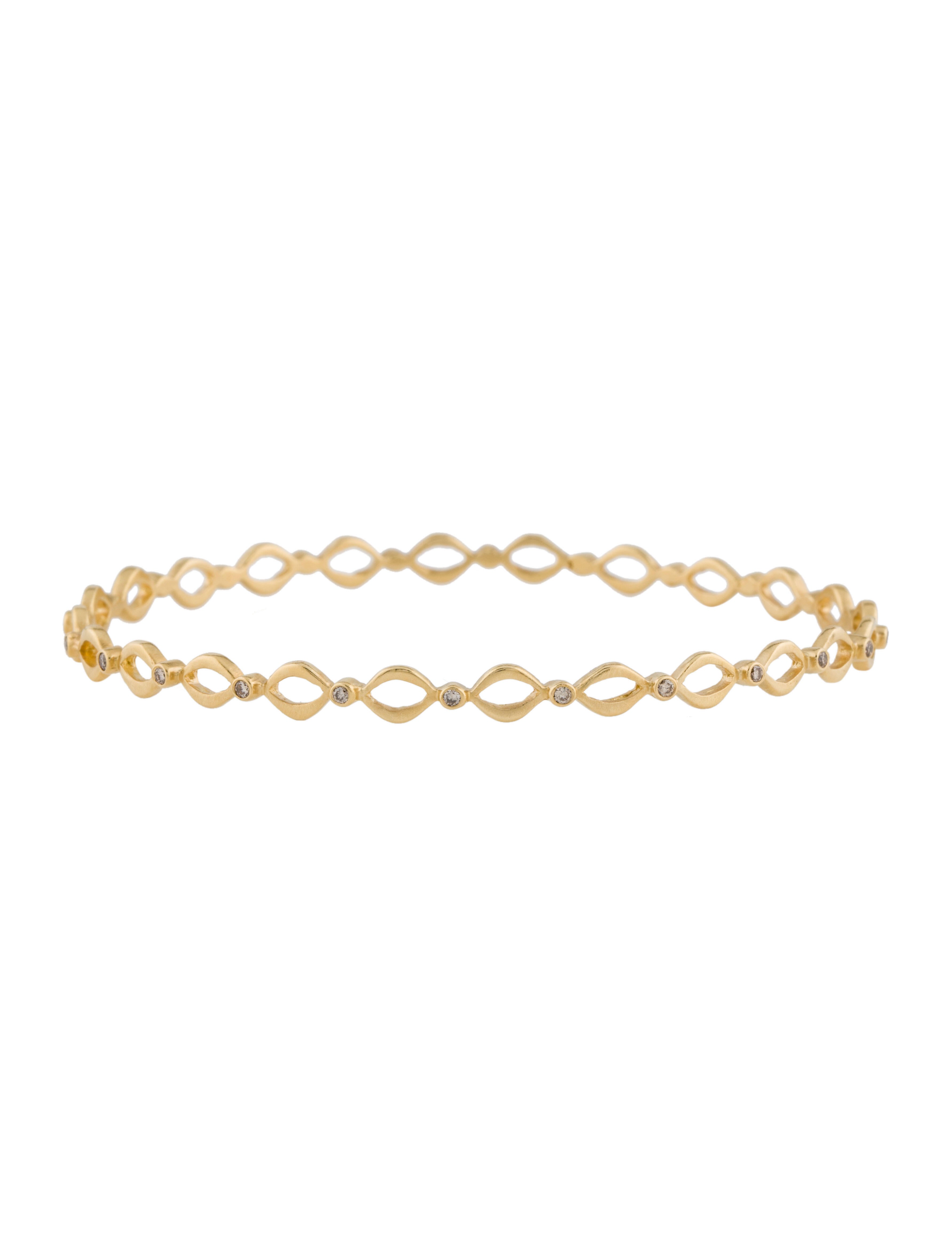 Jamie Wolf 18K Diamond Open Aladdin Bangle