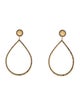 Jamie Wolf 18K 1.58ctw Diamond Scallop Edge Open Drop Earrings