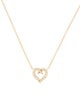 Jamie Wolf 18K Diamond Script Heart Pendant Necklace