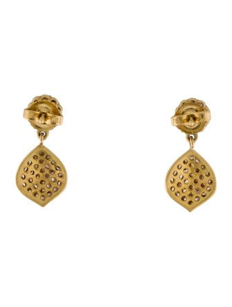 Jamie Wolf 18K Diamond Acorn Drop Earrings