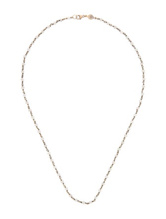 Jamie Wolf 18K Diamond Bead Station Necklace