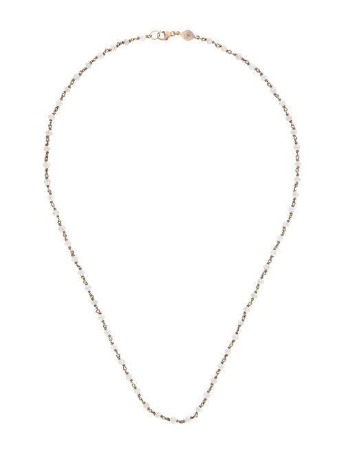 Jamie Wolf 18K Diamond Bead Station Necklace