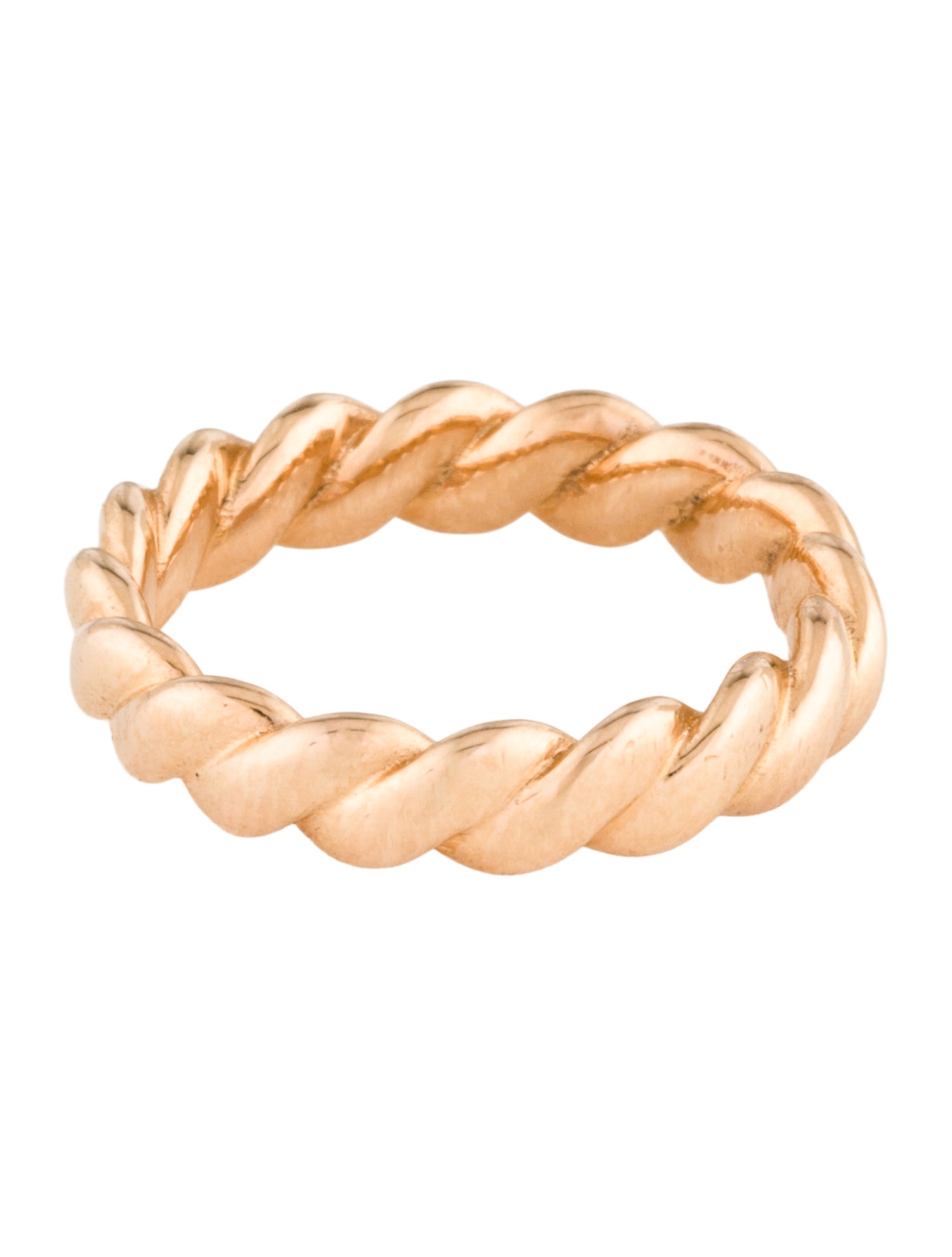 Jamie Wolf 18K Twisted Wide Band Ring