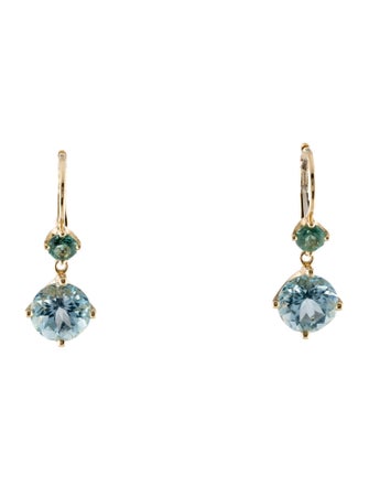 Jane Taylor 14K Topaz & Tourmaline Twinkle Twinkle Drop Earrings