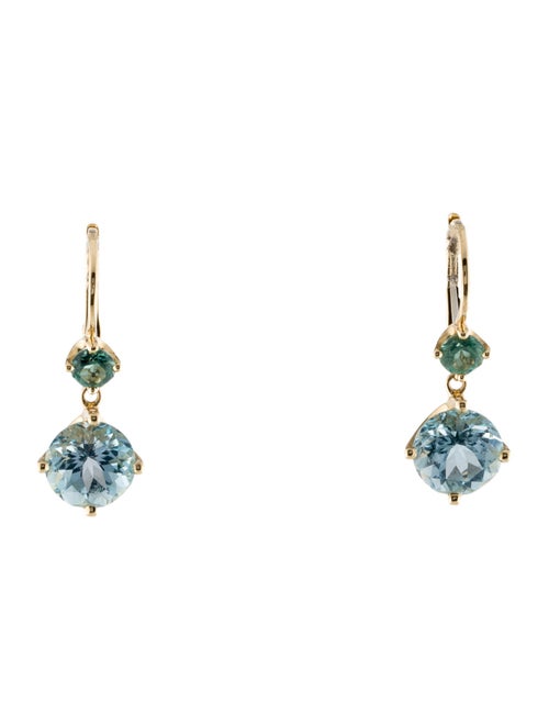 Jane Taylor 14K Topaz & Tourmaline Twinkle Twinkle Drop Earrings