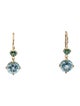 Jane Taylor 14K Topaz & Tourmaline Twinkle Twinkle Drop Earrings