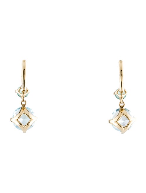Jane Taylor 14K Topaz & Tourmaline Twinkle Twinkle Drop Earrings