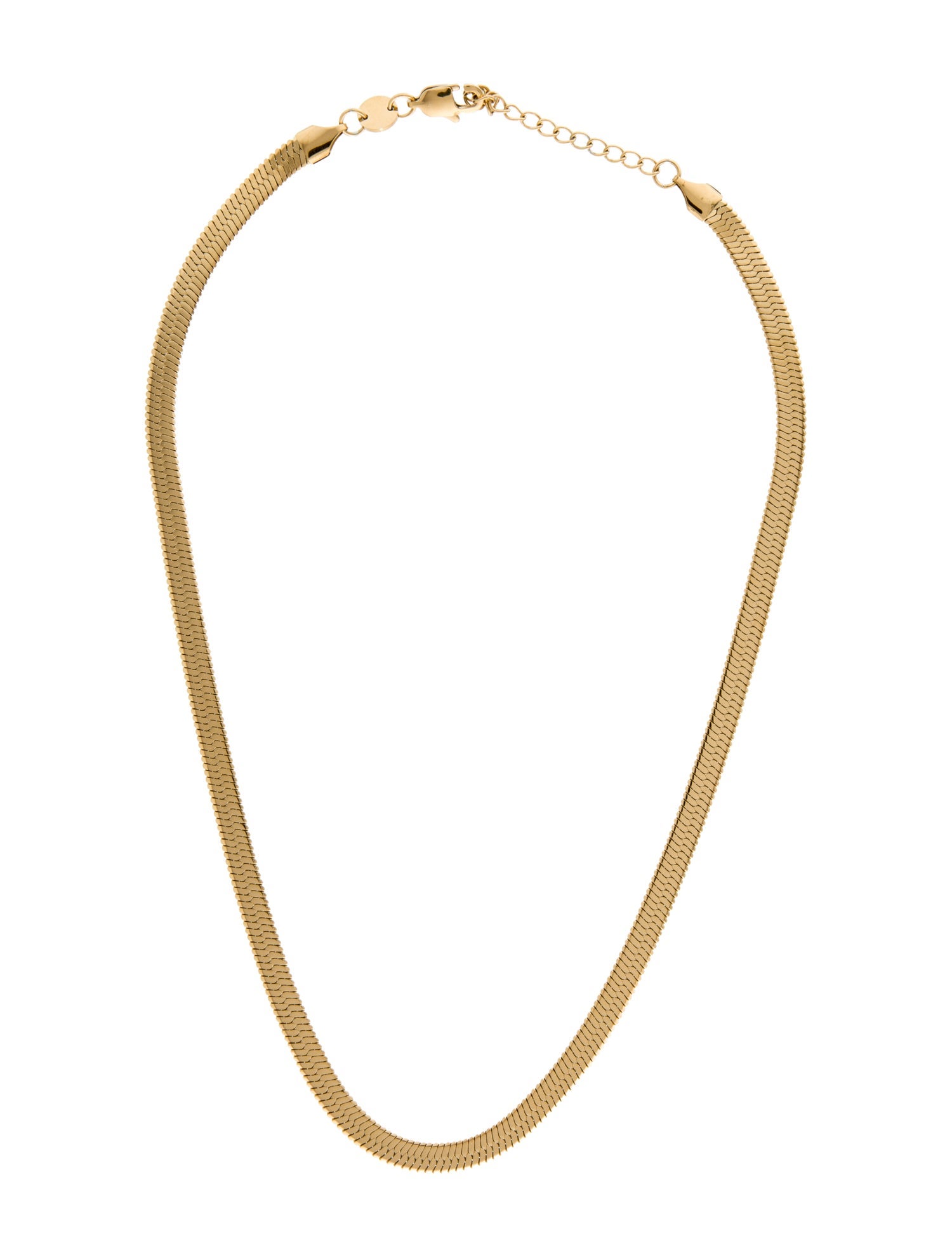 Jennifer Zeuner Herringbone Chain Necklace