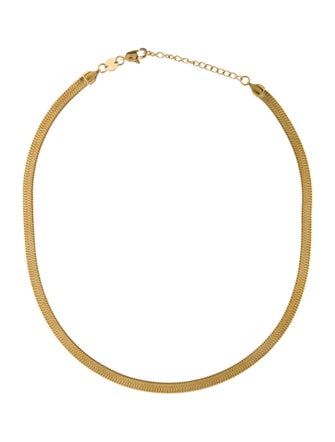 Jennifer Zeuner Herringbone Chain Necklace