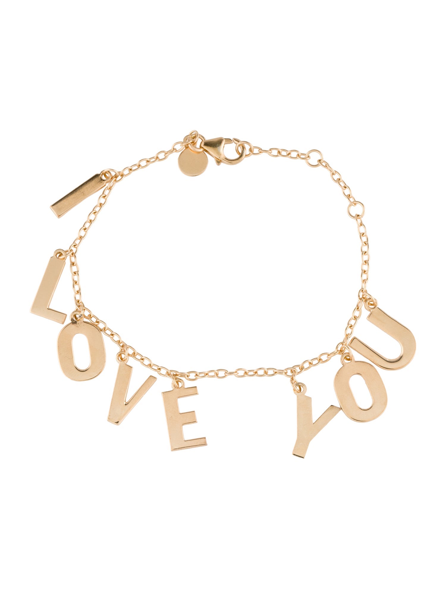 Jennifer Zeuner I Love You Link Bracelet