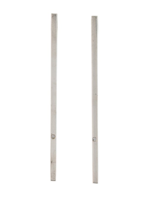 Jennifer Zeuner Diamond Bar Drop Earrings