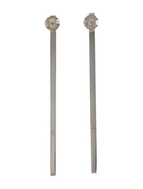 Jennifer Zeuner Diamond Bar Drop Earrings