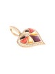 Kabana 14K Mother of Pearl, Shell & Diamond Heart Pendant