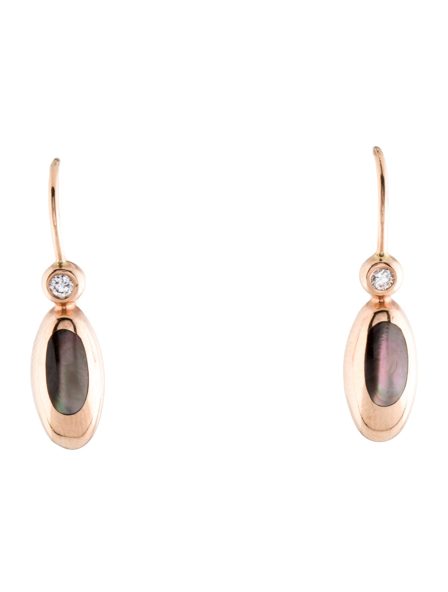 Kabana 14K Mother of Pearl & Diamond Drop Earrings