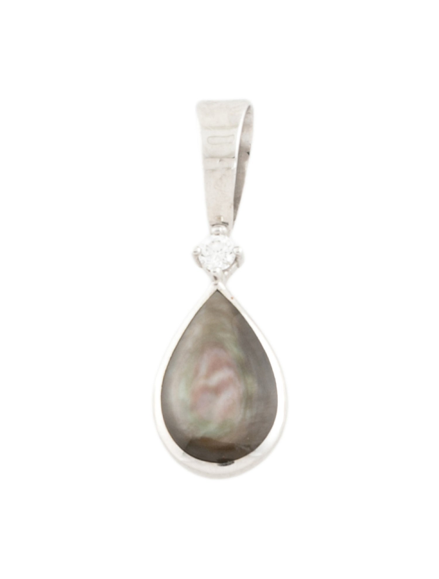 Kabana 14K Mother-Of-Pearl & Diamond Pendant