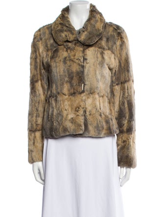 Karl Donoghue Fur Animal Print Fur Jacket